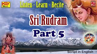 Sri Rudram  Learn to Chant  Part 5  Shankara Sastrigal  Gurukulam Series  With English Script [upl. by Orbadiah368]