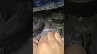 Drive belt tensionmechanic automobile shortvideo reels [upl. by Nykal]