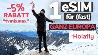 EINE Simkarte für UNBEGRENZTES MOBILES INTERNET in GANZ EUROPA l 5 Holafly Discount Code [upl. by Welcome]