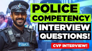 POLICE COMPETENCYBASED INTERVIEW QUESTIONS Police Officer Interview Questions amp Answers [upl. by Ramraj]