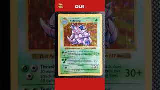 Nidoking Shadowless Base Set Holo 11102 WOTC Rare Pokemon Card 1999  EXC LP [upl. by Drarej10]