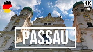 🇩🇪 PASSAU  GERMANY  4K  PART 2  Walking tour from the Ludwigstraße to the Town Hall Square [upl. by Jacobo]