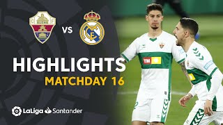 Highlights Elche CF vs Real Madrid 11 [upl. by Aihsilef]