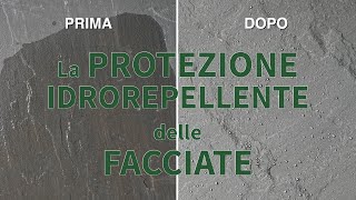 La PROTEZIONE IDROREPELLENTE delle FACCIATE [upl. by Inittirb]