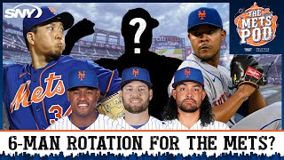 Could the Mets be looking at a sixman starting rotation in 2024  The Mets Pod  SNY [upl. by Nosydam]