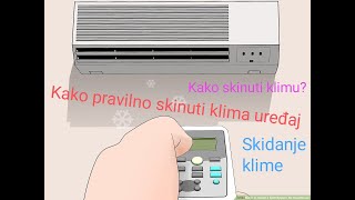 Pravilna demontaza klima uredjaja  How to reinstall air conditioner [upl. by Suoivart]