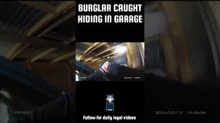 Burglar caught hiding in garage by police England [upl. by Noxaj]