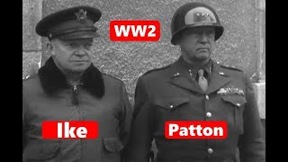 General Eisenhower meets with General George Patton 1944 [upl. by Tarra]