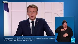 REPLAY  Allocution dEmmanuel Macron • FRANCE 24 [upl. by Bennink65]