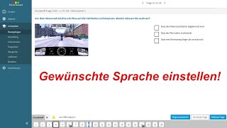 Fahrschulcard – gewünschte Sprache einstellen  Lernen für den Führerschein  Fahrschule [upl. by Eigram]