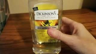 ReviewDickinsons Witch Hazel Toner [upl. by Balch]