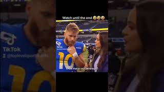 Cooper Kupp post game interview A must see lol nfl Larams toplevelsportscards espn [upl. by Anawaj]