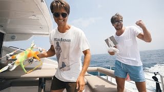 LIFTING A PHANTOM 4 FROM A YACHT  VLOG 75 [upl. by Zetnom431]