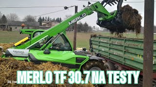 Ładowarka Merlo TF 307 na testach u klienta ROLMECH [upl. by Naellij860]