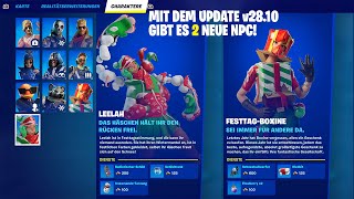 Fortnite  Charakter Sammlung v2810  Neue NPC 9 FesttagBoxine amp NPC 10 Leelah [upl. by Faith]