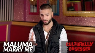 Maluma Entrevista para MARRY ME  Español y Inglès Maluma Interview MARRY ME in English amp Spanish [upl. by Oigres]