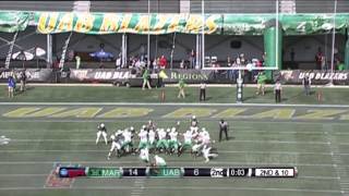 Marshall Highlights vs UAB Football 2014 [upl. by Blainey679]