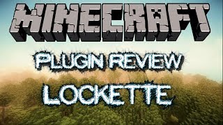 Minecraft Plugin Tutorial Lockette [upl. by Thorndike648]