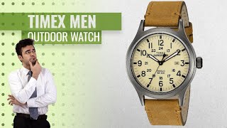 Timex Mens TW4B15500 Expedition Scout 40 GreenBlackCream Nylon SlipThru Strap Watch [upl. by Eiralih]