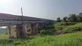 1600th upload video ❣️ diesel Train and electrician train at full SPEED INDIAN railways [upl. by Keemahs]