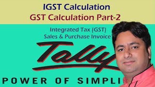 Implementation of IGST in Tally ERP 9  IGST Invoice Tally Erp 9  IGST Entry [upl. by Leibrag962]