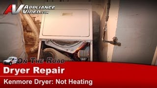 Kenmore Dryer Repair  Not Heating  Heating Element [upl. by Lebam]