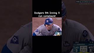 LA Dodgers 5 Run 5th inning comeback dodgers yankees worldseries trending 2024 ohtani la ￼ [upl. by Emmer183]