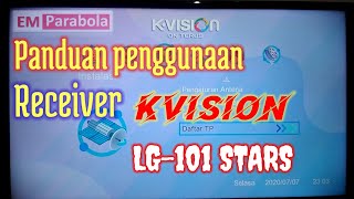 Cara setting dan scan siaran receiver LG101 STARS [upl. by Ambie]