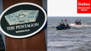 Pentagon Spokesperson Questioned On Cut Undersea Data Cables In Red Sea Were The Houthis Involved [upl. by Aneerhs645]