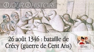 26 août 1346  bataille de Crécy opposant Édouard III d’Angleterre et Philippe VI de Valois [upl. by Yrrac]