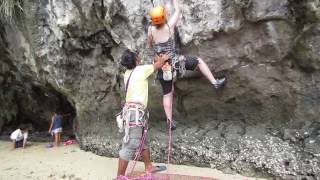 2 Day Intro to Lead Climbing Course Day 2  Real Rocks Climbing Railay Beach and Krabi Thailand [upl. by Ardnekal]