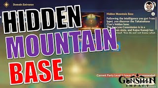 Hidden Mountain Base Domain  Takatsukasa Clans Secret Outpost  Genshin Impact [upl. by Amice952]