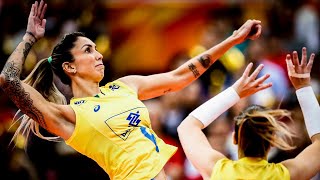 Art of The Legendary Thaisa Daher de Menezes  Monster Spikes Blocks and Serves  HD [upl. by O'Neill]