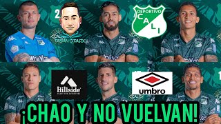 ¡JUGADORES QUE DEBEN SALIR DEL CALI😡 Nueva marca que vestiría al Deportivo Cali [upl. by Atteynek]