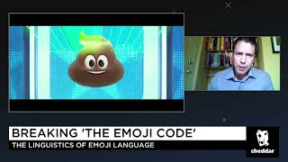 Breaking The Emoji Code with author Vyvyan Evans Chedddar News August 7th 2017 [upl. by Tteve]