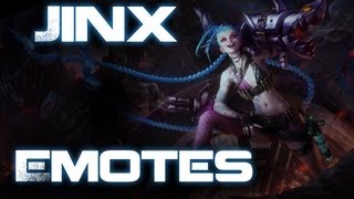 League of Legends Jinx Emotes [upl. by Araek]