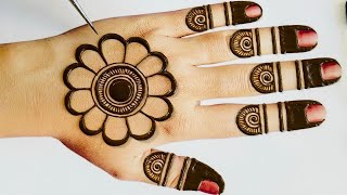 Very Easy Simple Mehndi Design Trick For BackHandMehandi ka DesignMehendi designMehndi Designs [upl. by Bubalo29]