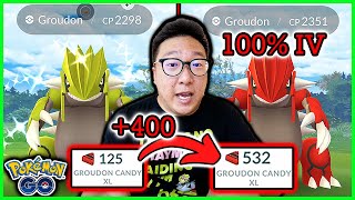 I Did 100 Groudon Raids in 24 Hours AND THIS HAPPENED  Pokemon GO [upl. by Eseer]