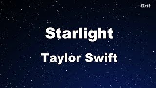 Starlight  Taylor Swift Karaoke【No Guide Melody】 [upl. by Isteb]