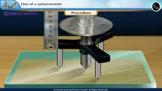 Use of a spherometer Class 11 Physics Practical [upl. by Gawen]