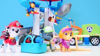 Süper Kahramanlar oyunu  Paw Patrol ekibi bozulan asansörü tamir ediyor Çocuk videoları [upl. by Burnsed]