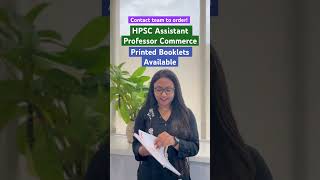 Printed concise booklets for HPSC Assistant Professor Commerce hpsc hpscassistantprofessor [upl. by Erving]