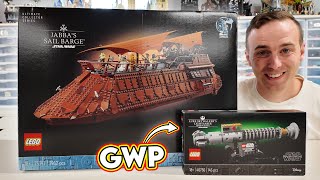 LEGO UCS Jabbas Sail Barge amp Lightsaber Gift with Purchase Officially Revealed [upl. by Saltzman]