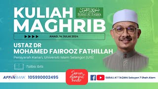 D24345  13102024  USTAZ DR MOHAMED FAIROOZ FATHILLAH [upl. by Shae]