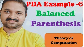 Design PDA for Balanced Parentheses  Push down Automata  Theory of computation  TOC  FLAT [upl. by Aloap705]