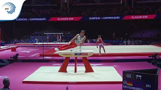 Andreas BRETSCHNEIDER GER  2018 Artistic Gymnastics Europeans qualification pommel horse [upl. by Yemorej716]