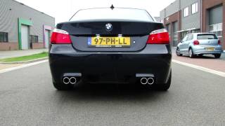 BMW E60 530I Duplex exhaust system By Maxiperformance [upl. by Norri767]