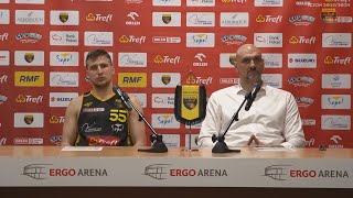 Konferencja po meczu Trefl Sopot  MKS Dąbrowa Górnicza  Trefl Sopot [upl. by Nnylidnarb]