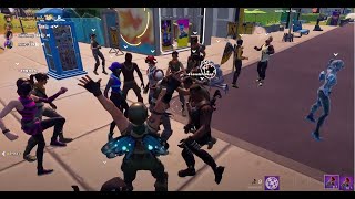 Fortnite Party Royale  Emote battles  Using RARE Munitions Major [upl. by Argent36]