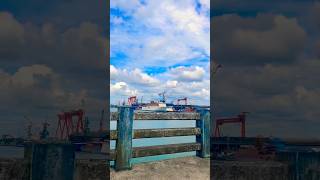 Shipyard of india kochi 🛳️ shipyard cochin kerala 2024 seaport shorts norimevlogs [upl. by Ellon]